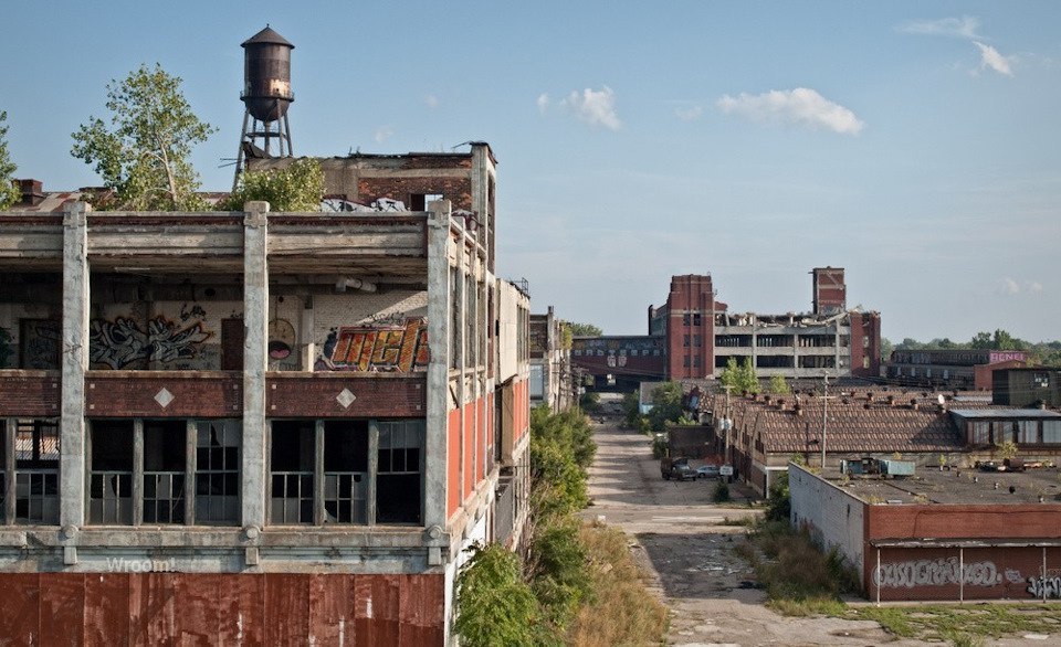 Abandoned Packard factory in Detroit - Auto, Car, Factory, Abandoned, USA, Detroit, Michigan, Packard, Longpost