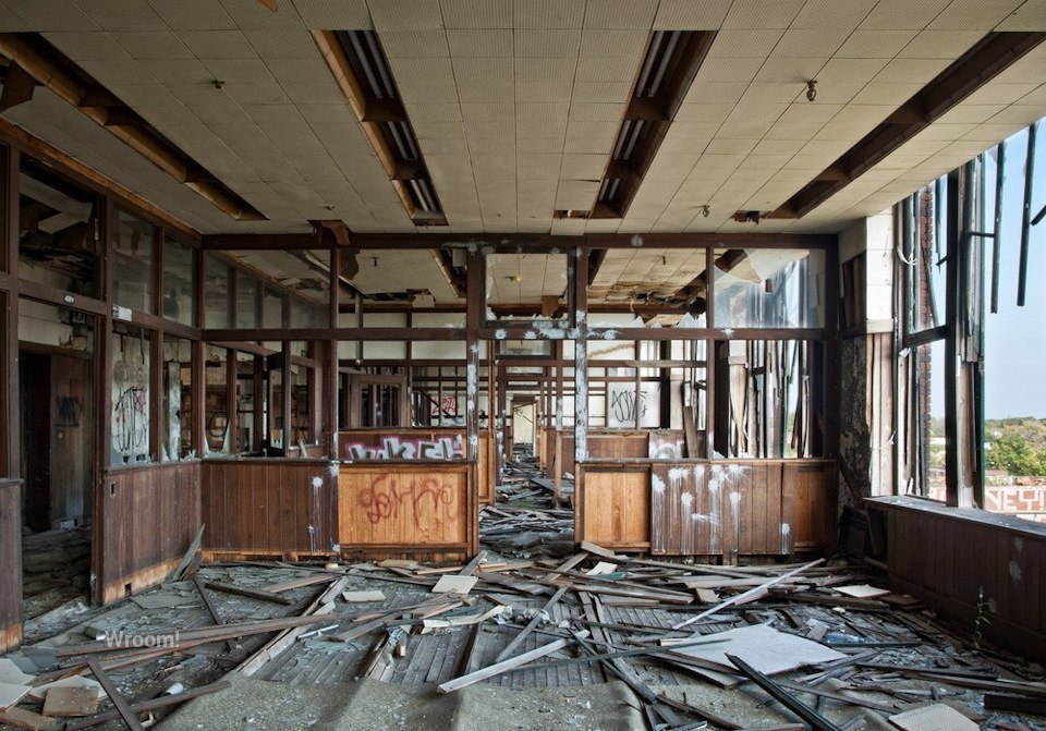 Abandoned Packard factory in Detroit - Auto, Car, Factory, Abandoned, USA, Detroit, Michigan, Packard, Longpost