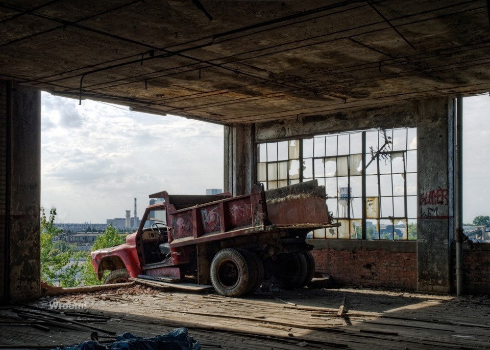 Abandoned Packard factory in Detroit - Auto, Car, Factory, Abandoned, USA, Detroit, Michigan, Packard, Longpost