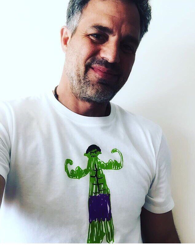 Remember the drawing of the Hulk from Mark Ruffalo's daughter? - Drawing, Children, Mark Ruffalo, Hulk