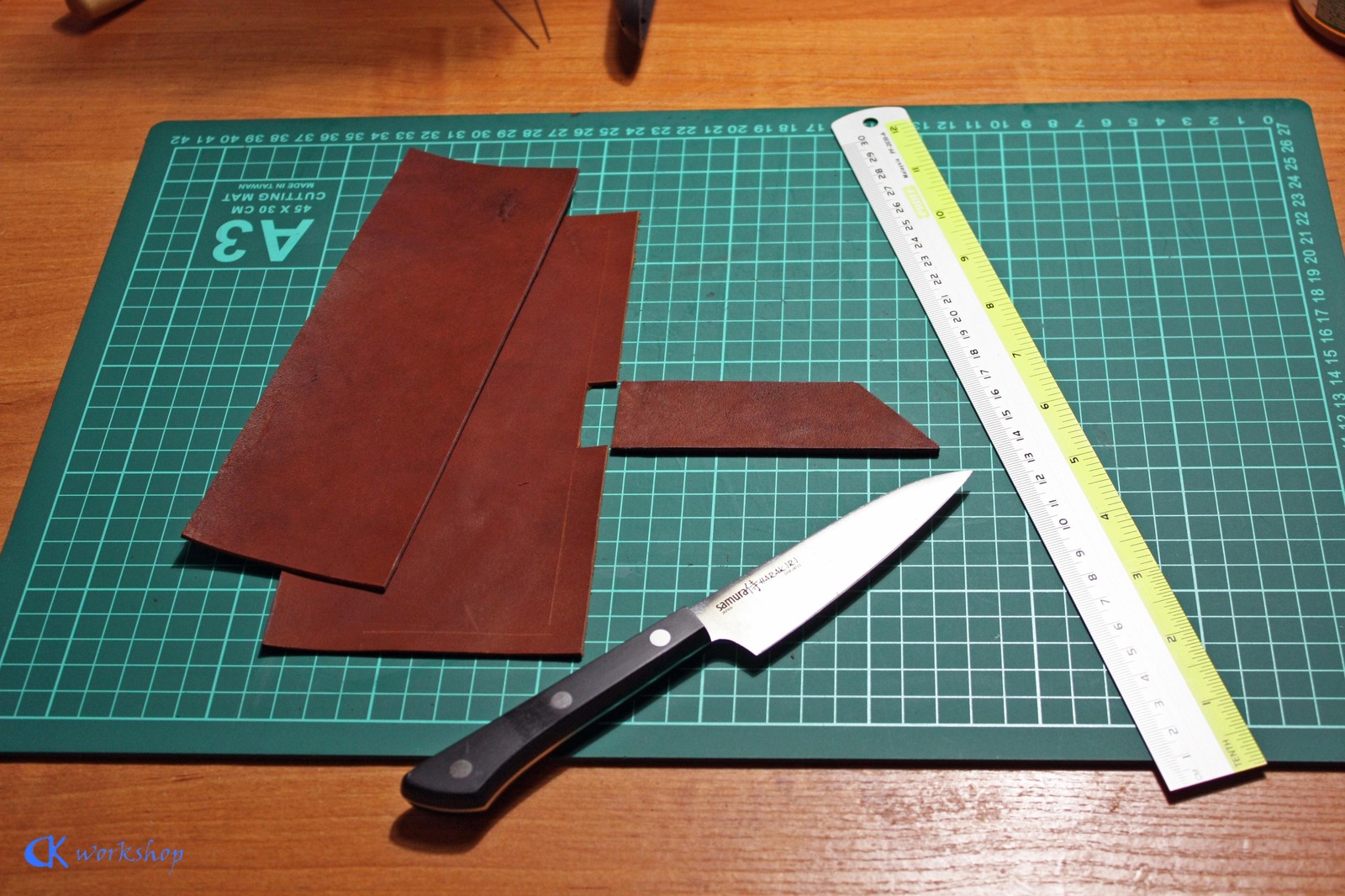Learning to work with leather Travel Wallet - My, My, Leather, Wallet, Handmade, Lesson, , Longpost