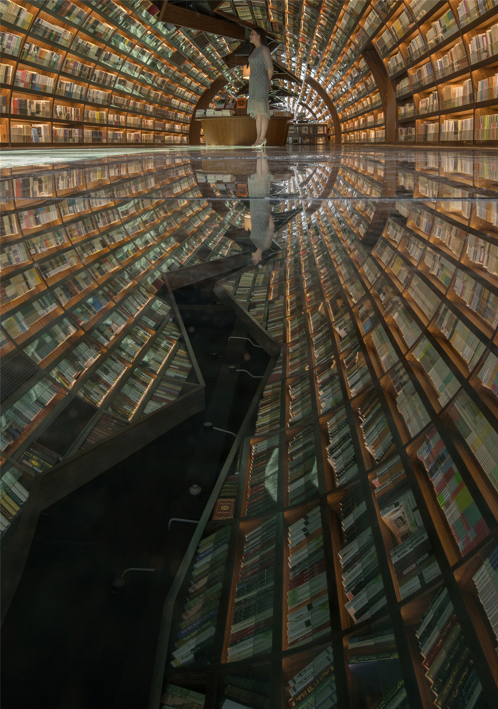 Just a bookstore in China - China, Book store, Library, Architecture, Design, Constructions, World of building, Building, Longpost