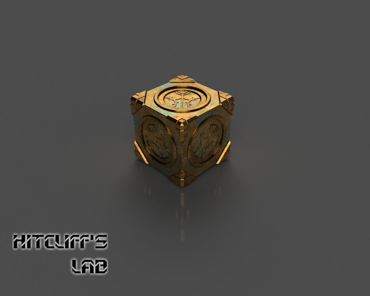 Model of the Dwemer cube (aka dictionary) from TES V: Skyrim - My, 3D, 3D modeling, Skyrim, Dwemer's Cube, Render, Dwemers, Fusion 360, Longpost, The Elder Scrolls V: Skyrim