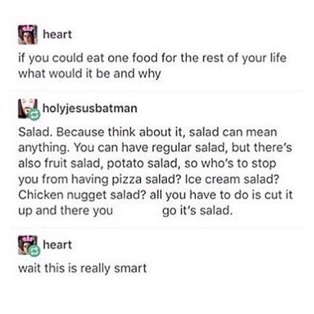 Salad - Salad, Translation, Tumblr, Comments