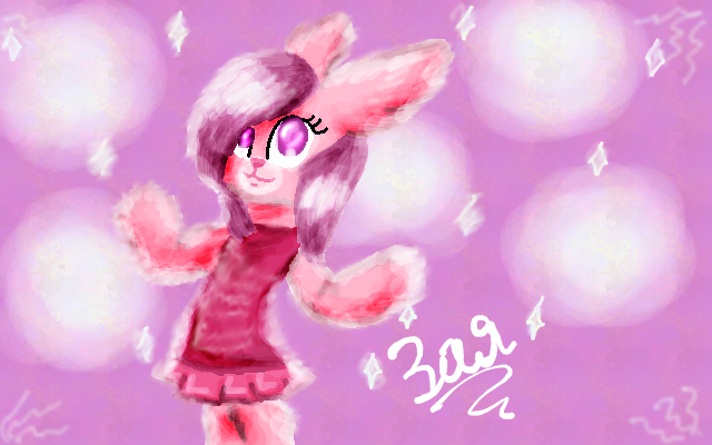 Doodle made on a computer))) - Art, My, Pink, Painting