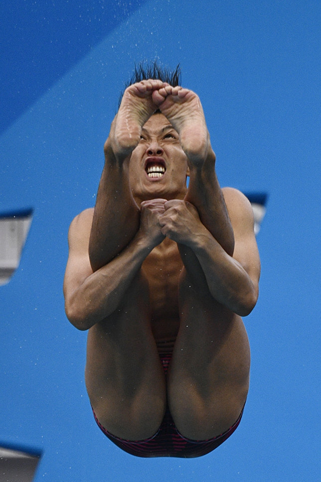 Olympics: do not hit the water with your face)) - , Longpost, Diving, Olympiad