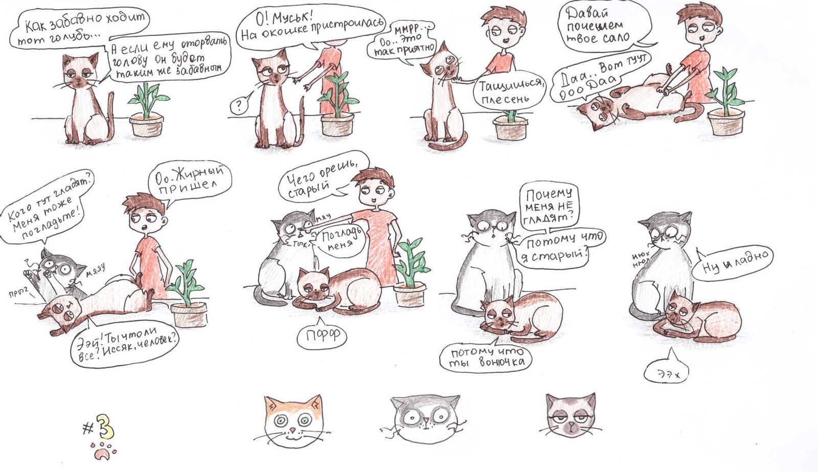 What if cats can think - My, cat, Comics