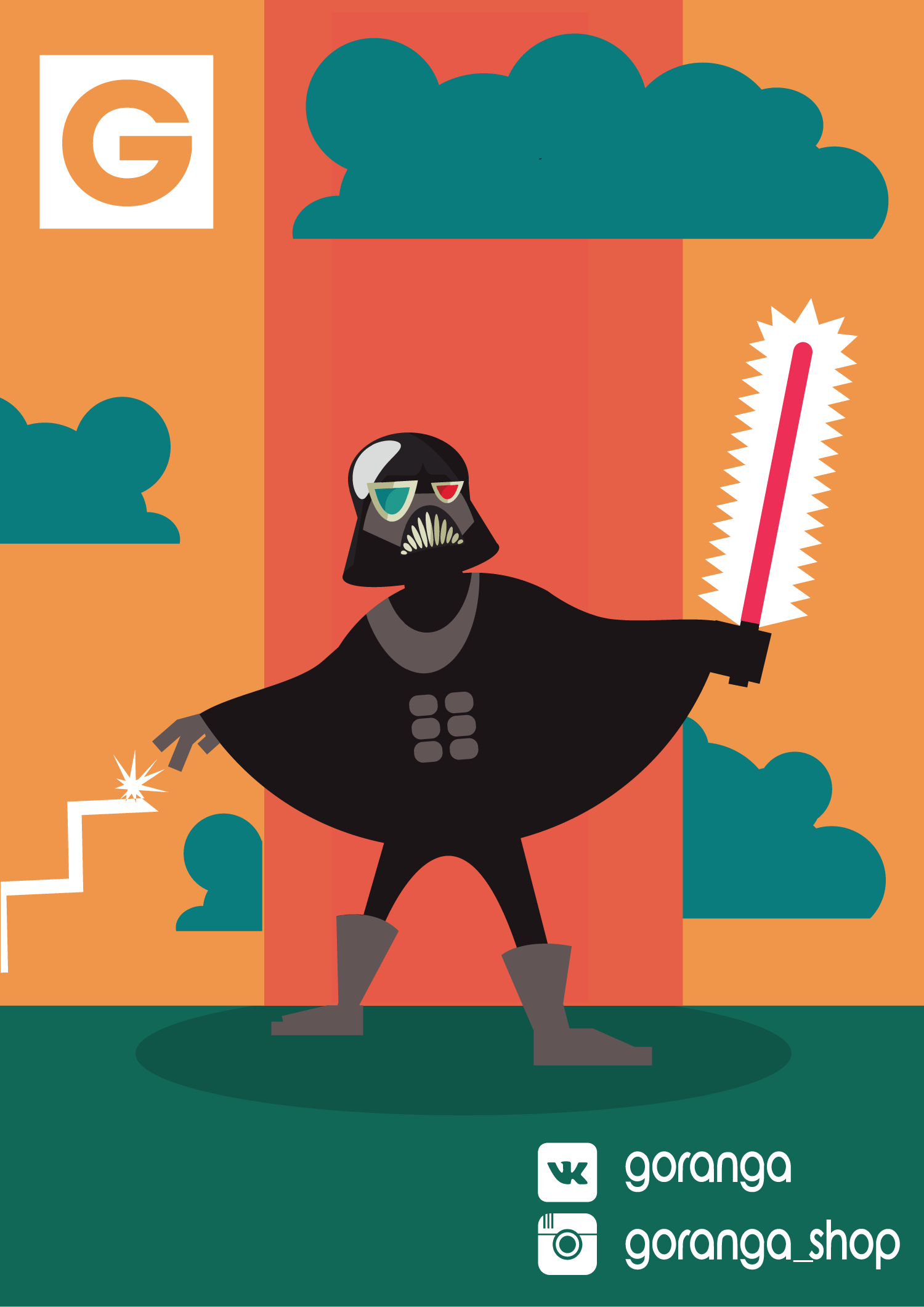 Darth Vader in Adobe Illustrator - My, Darth vader, Star Wars, Illustrations, Art, My, Adobe illustrator, Vector