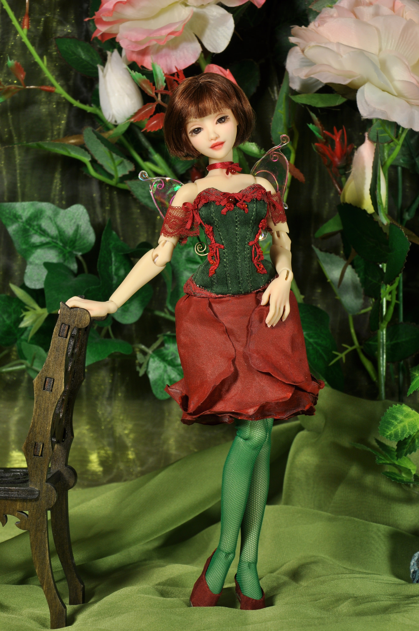 the Rose - My, Doll, Jointed doll, Author's toy, With your own hands, Longpost