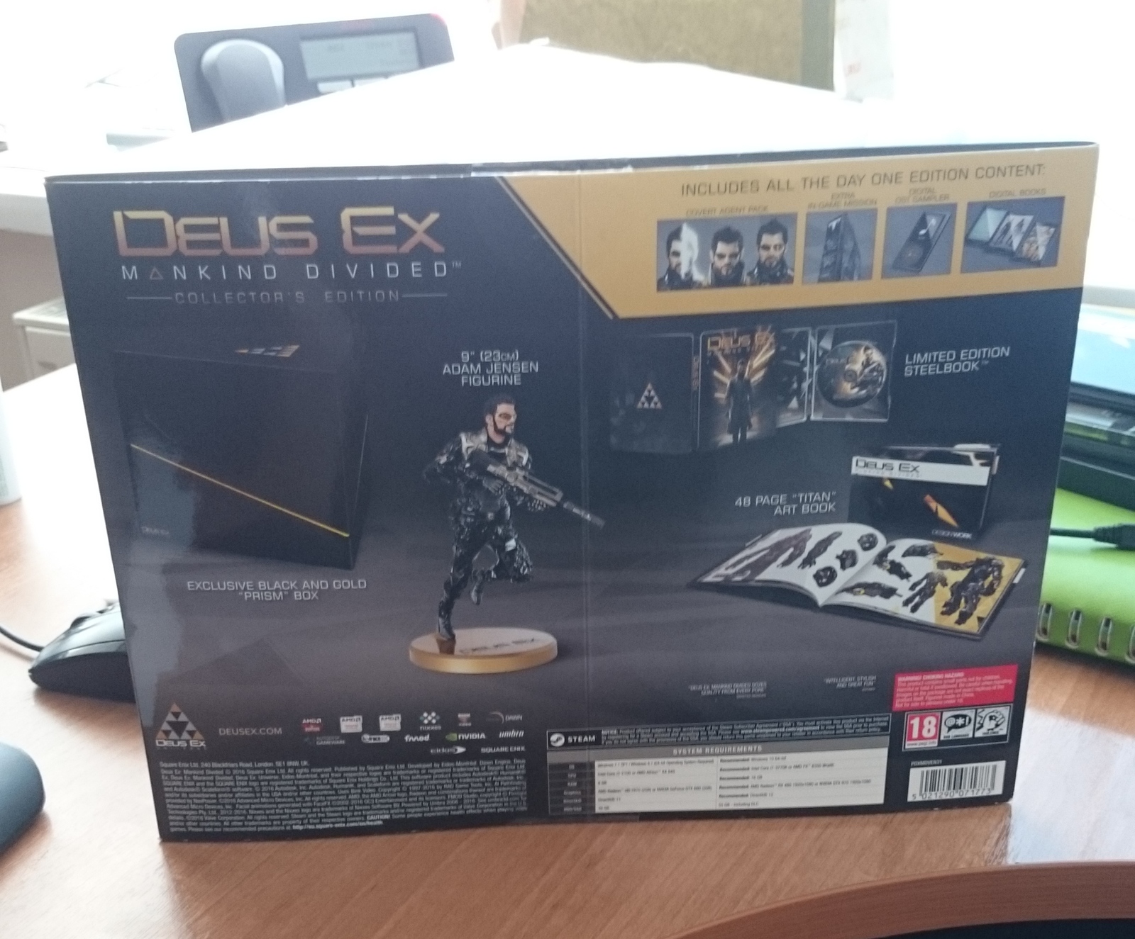 Deus EX: Mankind Divided Collector's Edition - My, Deus Ex, Deus ex mankind divided, Unboxing, Games, Longpost