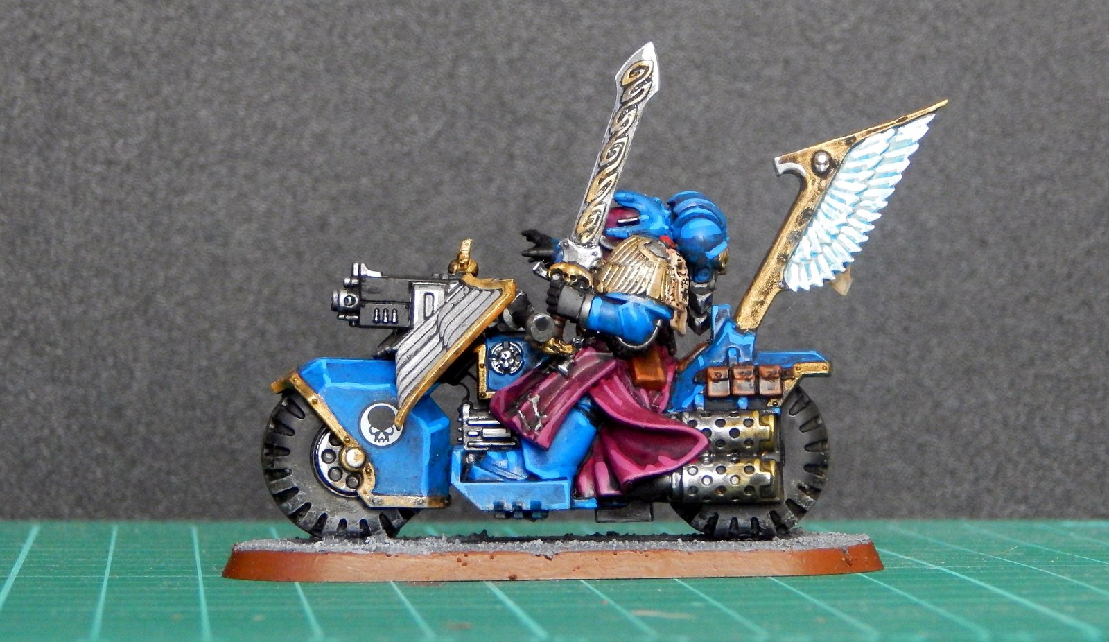 My Order of Space Marines. - My, Warhammer 40k, Hobby, Miniature, Painting, Space Marine, Bikes, Conversion, Longpost