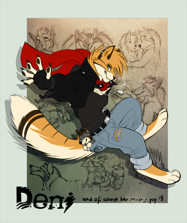 Deni - Blood, Pistols, Furry, Silverdeni, , Art, A selection, Furry feral, Longpost