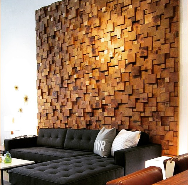 Home idea #40. Mosaic from the array. - Idea for home, Wall