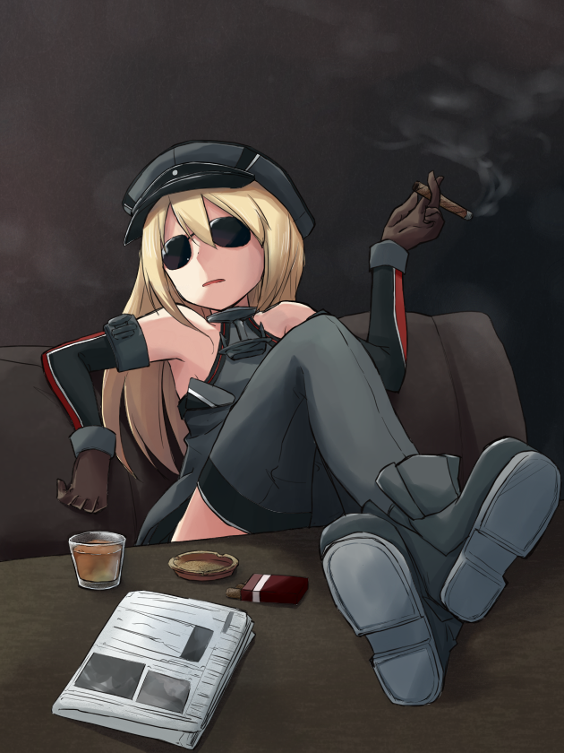 Bismarck - Аниме, Kantai Collection, Bismarck, Anime Art