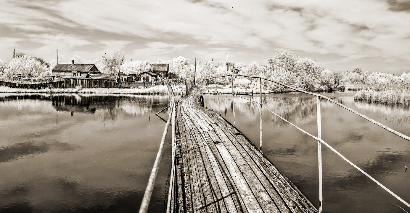 Infrared landscape. - My, Панорама, Photo, My, , Infrared, Infrared shooting