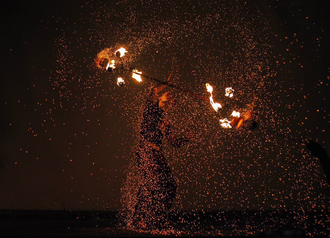 The theater of fire and its life behind the stage. - My, Fireman, Fire show, Fire, A life, Longpost