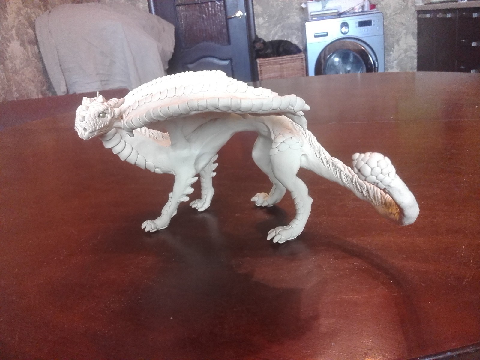 Dragon made of polymer clay. - My, Polymer clay, Лепка, The Dragon, , My, , Longpost