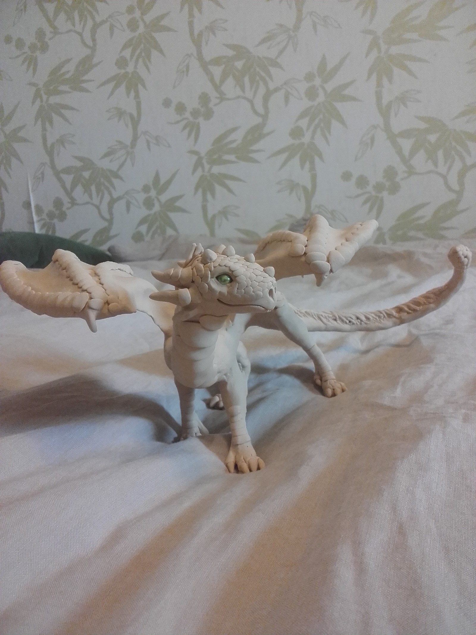 Dragon made of polymer clay. - My, Polymer clay, Лепка, The Dragon, , My, , Longpost