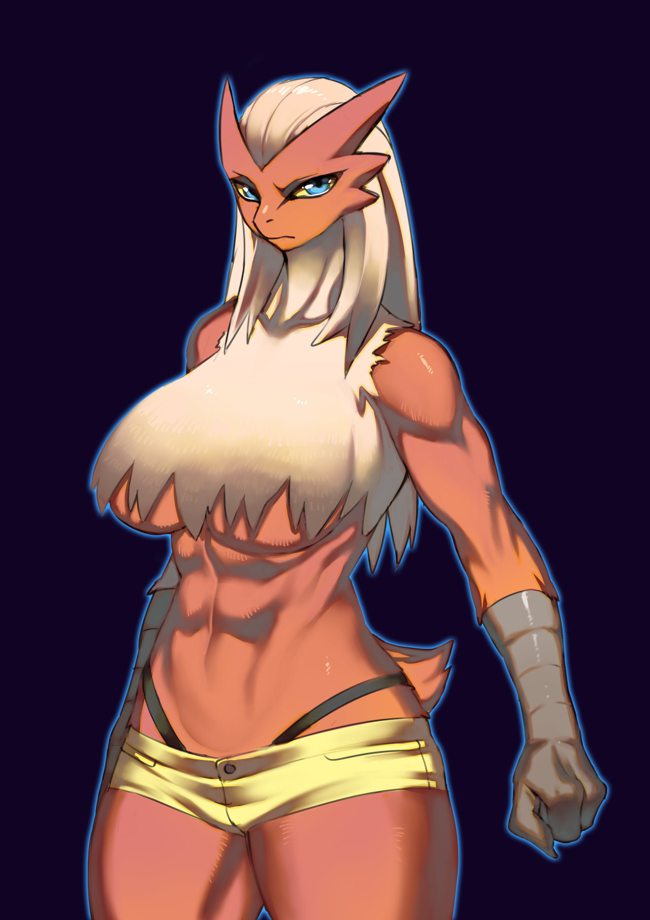 Blaziken - , Art, Pokemon, Furry, Anthro, Blaziken, Furry avian, 