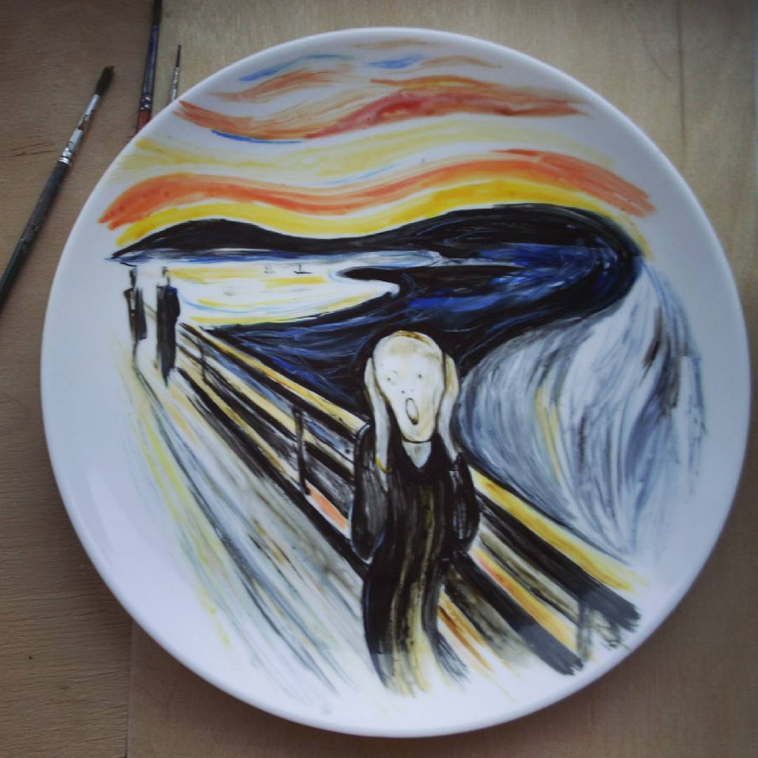 Painting dishes) - My, Painting, , Creation, Painting, Art, Longpost