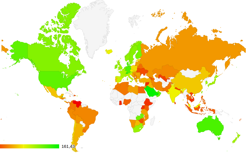 Rating of purchasing power, affordability of housing, standard of living of the population of cities and countries of the world - Link, Rating, Statistics, Facts, Economy, Society, Peace, Salary, Longpost