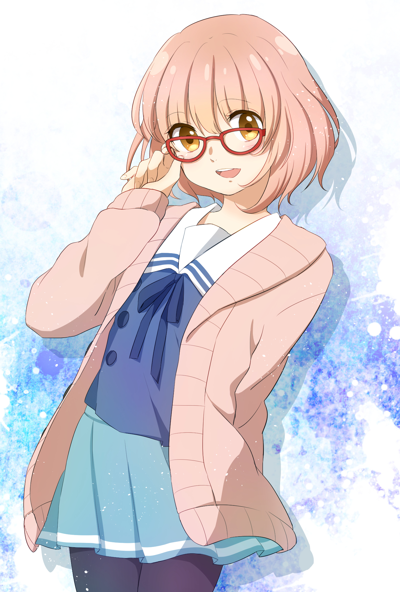 Anime Art - Anime, Anime art, Megane, Kyoukai no kanata, Mirai Kuriyama