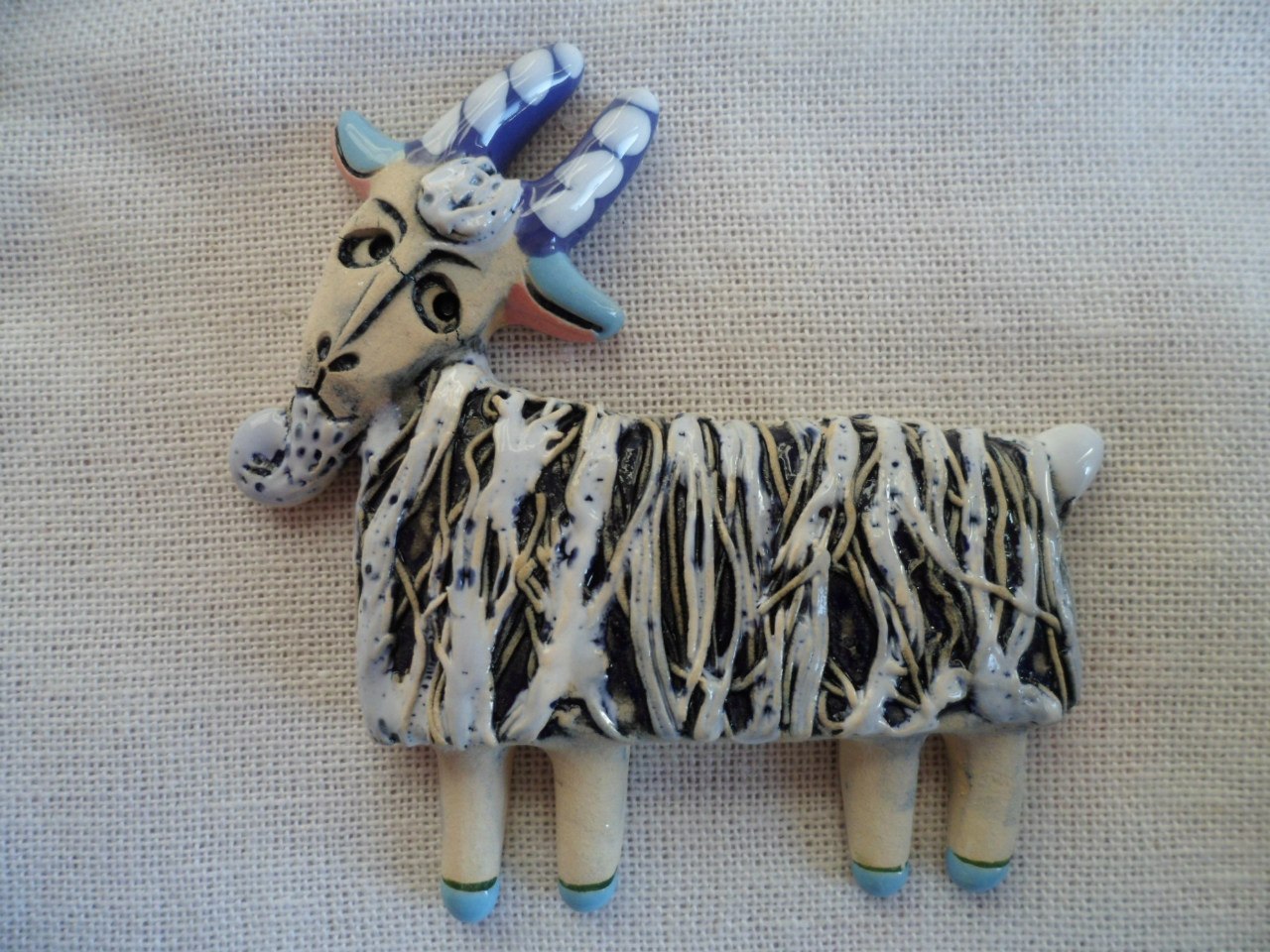 Goats and baby goats) - Clay, With your own hands, Longpost, Ceramics, Creation