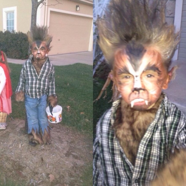 When parents are make-up masters - Grimm, Children, Halloween, Mask, Tramp, Bum, Makeup