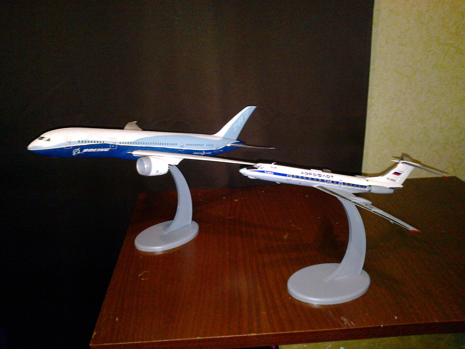 My little hobby - My, Models, Aviation, Boeing, Longpost, Tu-134, Boeing 787 Dreamliner, Tu-154