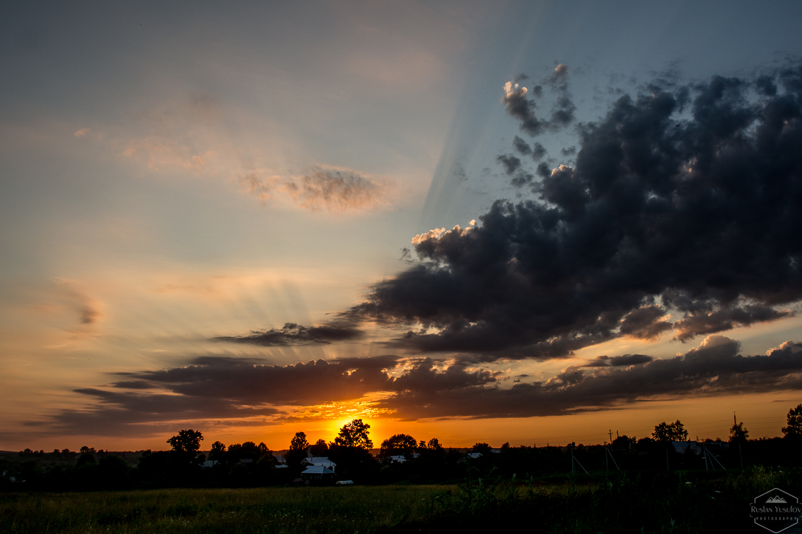 On the Sunset - My, Nikon, Sunset, Provinces, Russia