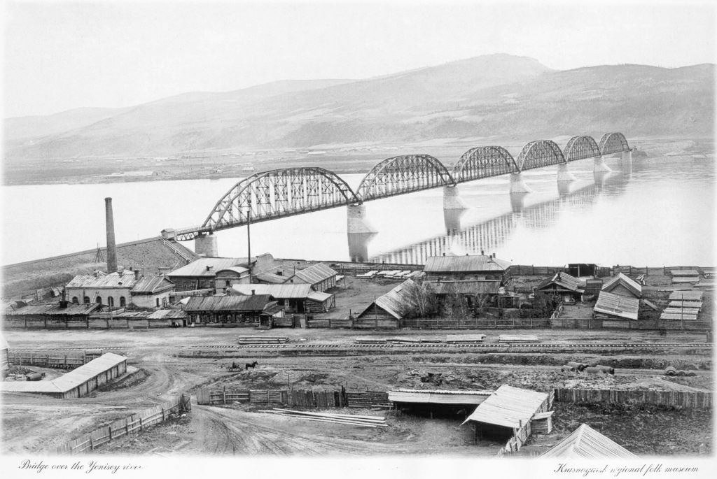 Railway bridge across the Yenisei - Yenisei, Bridge, Russian Railways, World of building, Constructions, Building, Bridge construction, Engineer, Longpost