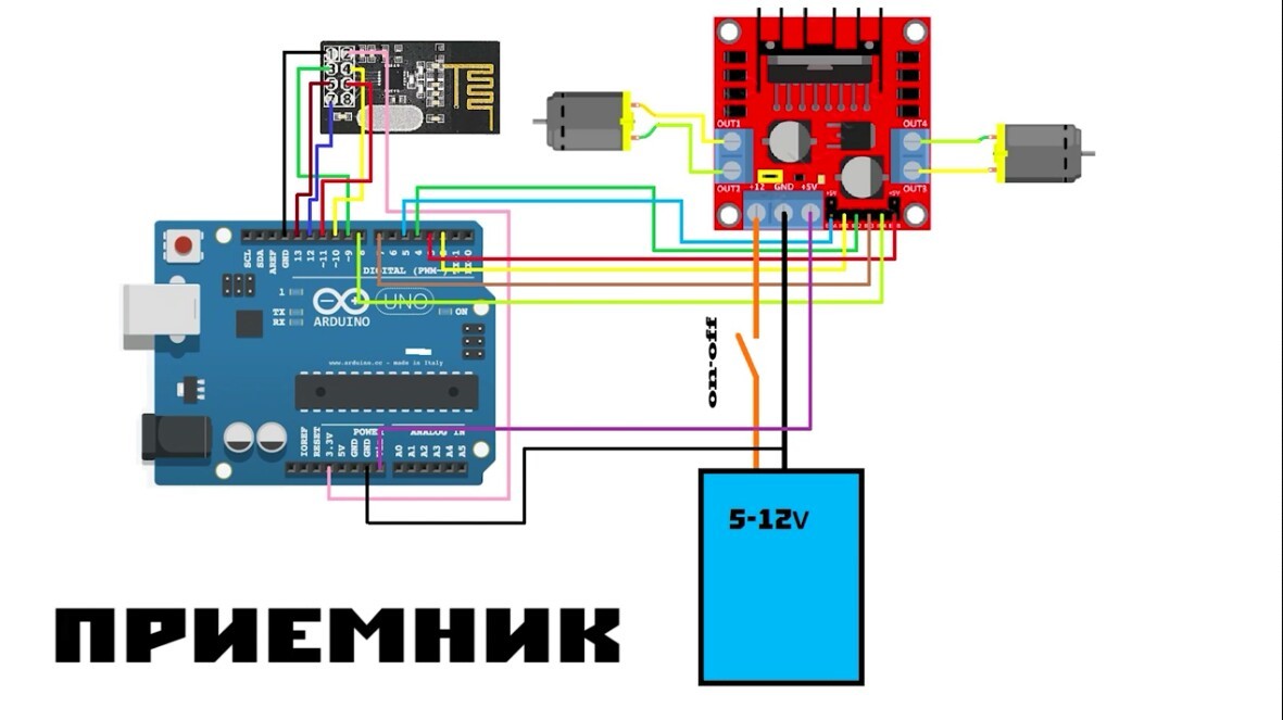 Делаем машинку на радиоуправлении на Arduino Uno | Радиоуправление, Ардуино, Техника