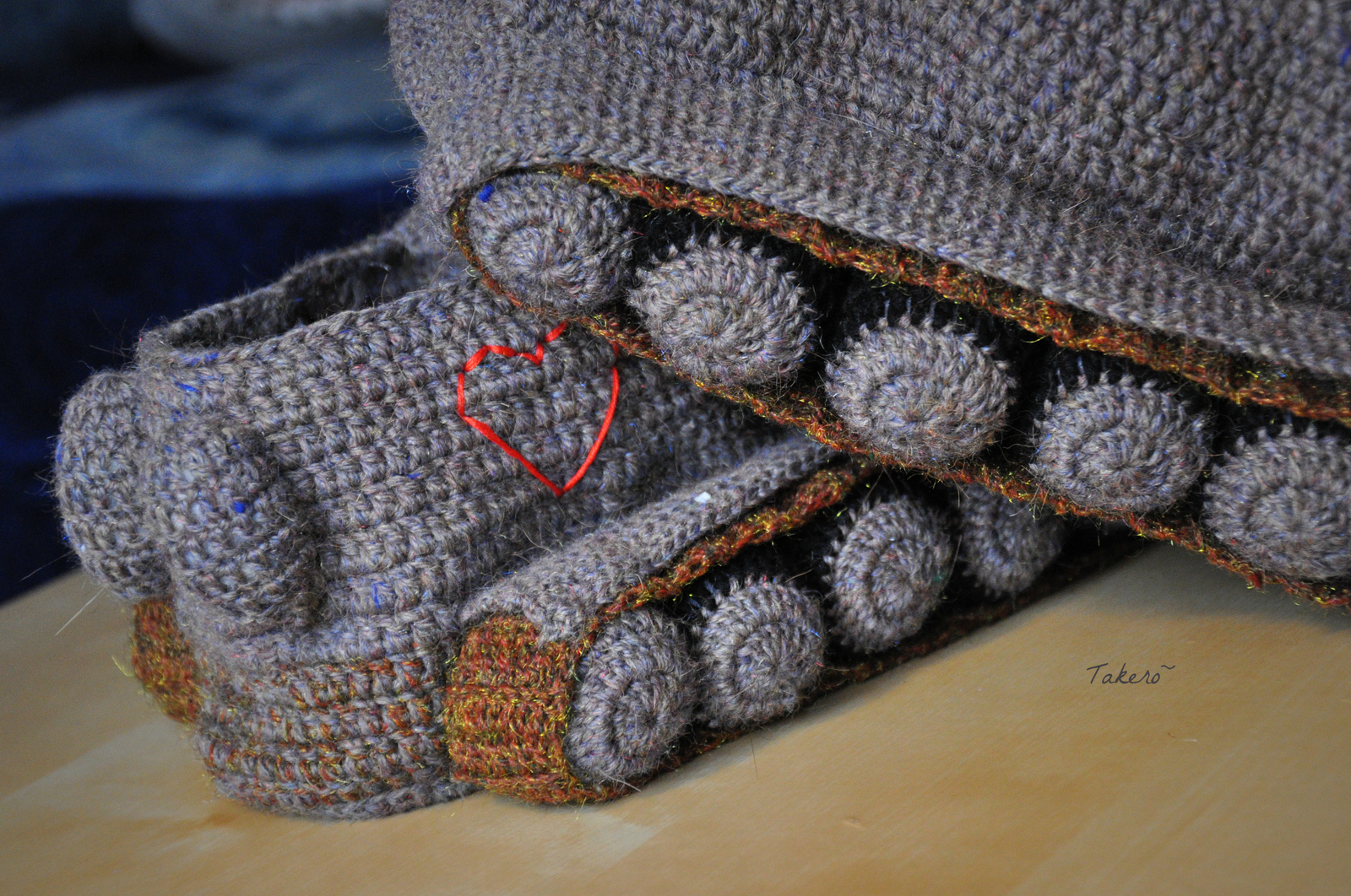 Tank slippers in the studio! - My, World of tanks, Needlework, Crochet, Slippers, Longpost