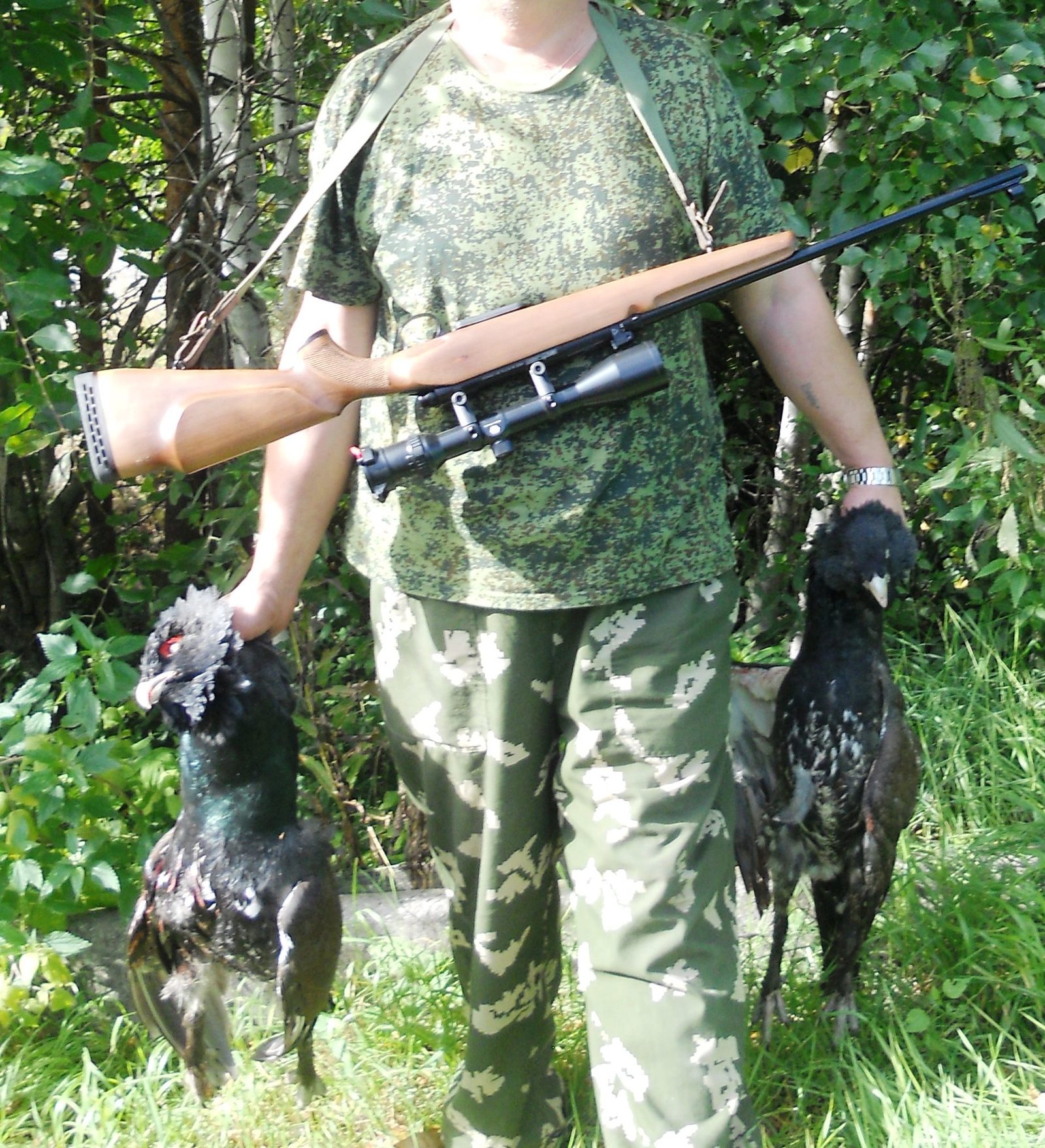 Ay-ya-ya-yay I killed the birds .... - My, Hunting, Wood grouse, Snipers