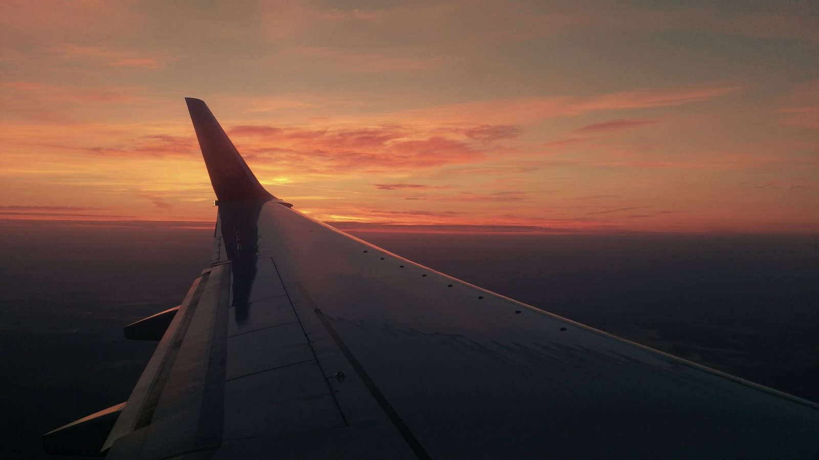 Beauty without filters - My, Airplane, Sunset, Beautiful view, The airport