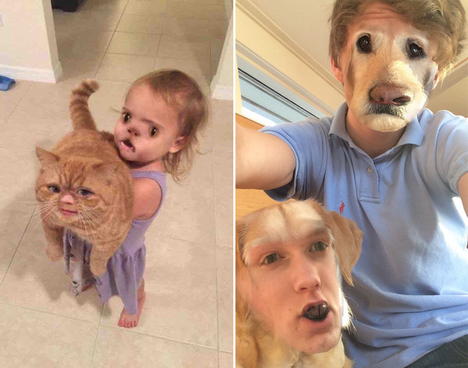 Программа по замене лиц. Треш, угар и крипота. - Face swap, Удача, Длиннопост