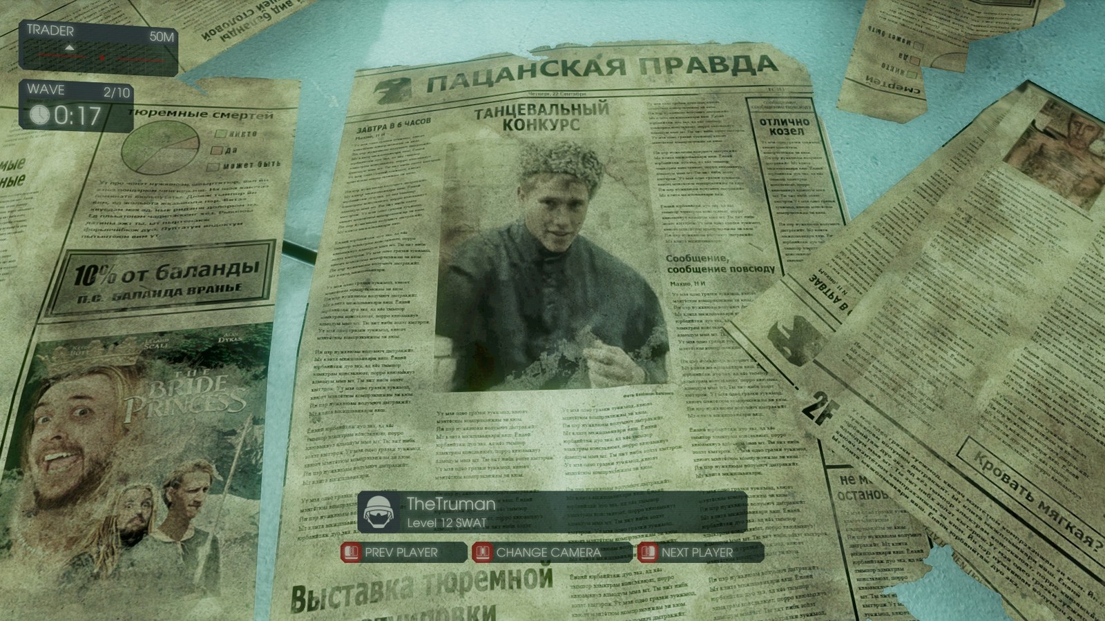 On the Prison map in the game Killing Floor 2, such newspapers / letters are scattered everywhere (clickable) - Games, Killing Floor 2, , Screenshot, Newspapers, Letter, Longpost