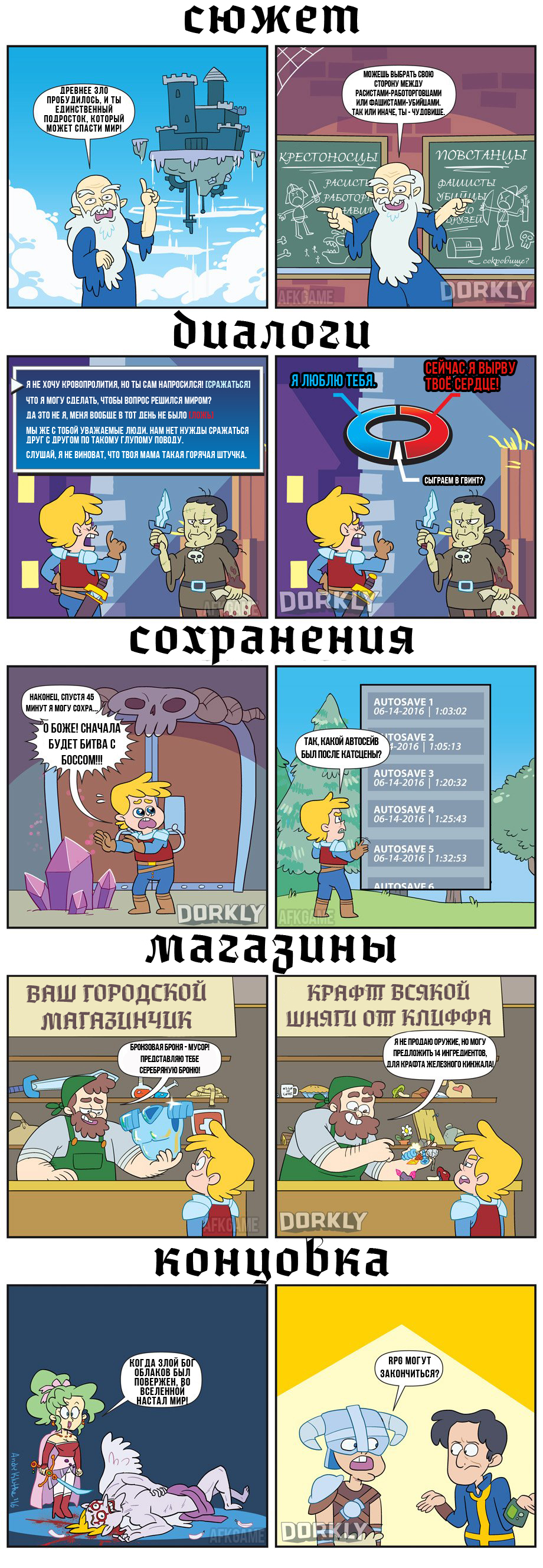 RPG тогда и сейчас - Моё, Игры, Dorkly, Комиксы, Перевод, RPG, Длиннопост