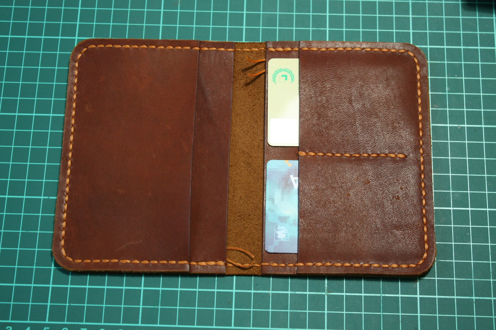 Purse without buttons and zippers for pikabushnik - My, Leather, My, Wallet, With your own hands, , Longpost