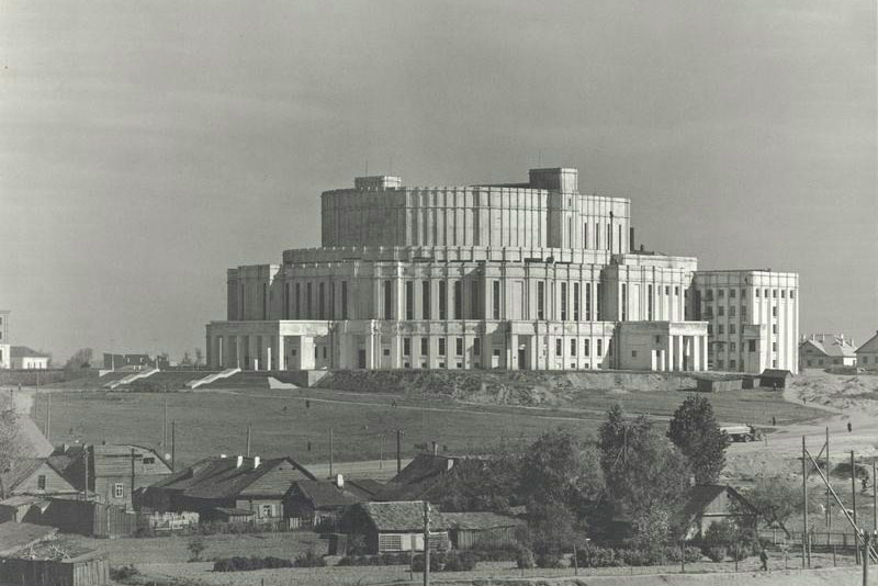 Театр оперы и балета. Минск, 1948 год. - Фото, История, Республика Беларусь, СССР, Советская архитектура, Театр