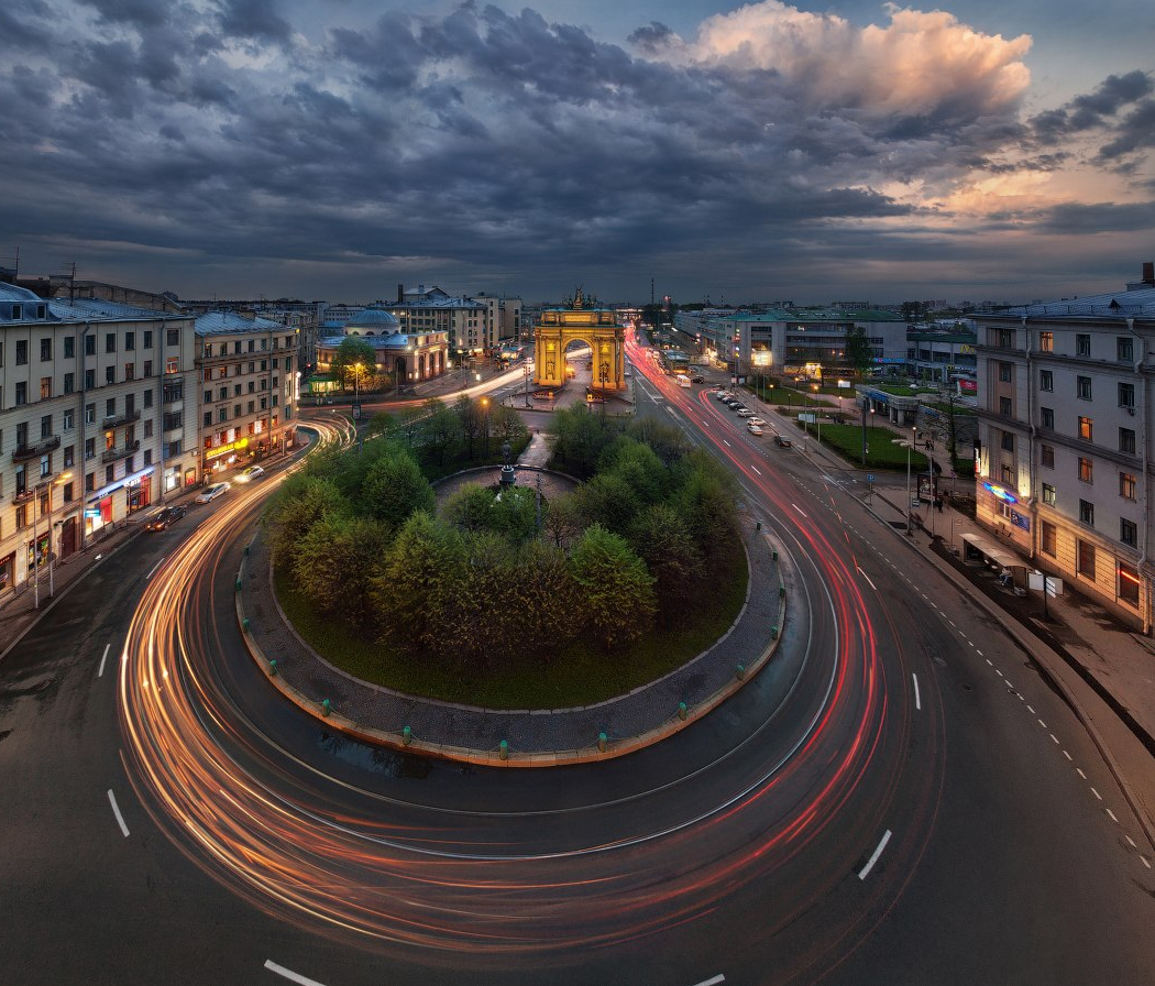 Clouds over Narva... - Russia, Saint Petersburg, Narva Gate, Stachek Area, Photo, The photo, Cities of Russia, Town