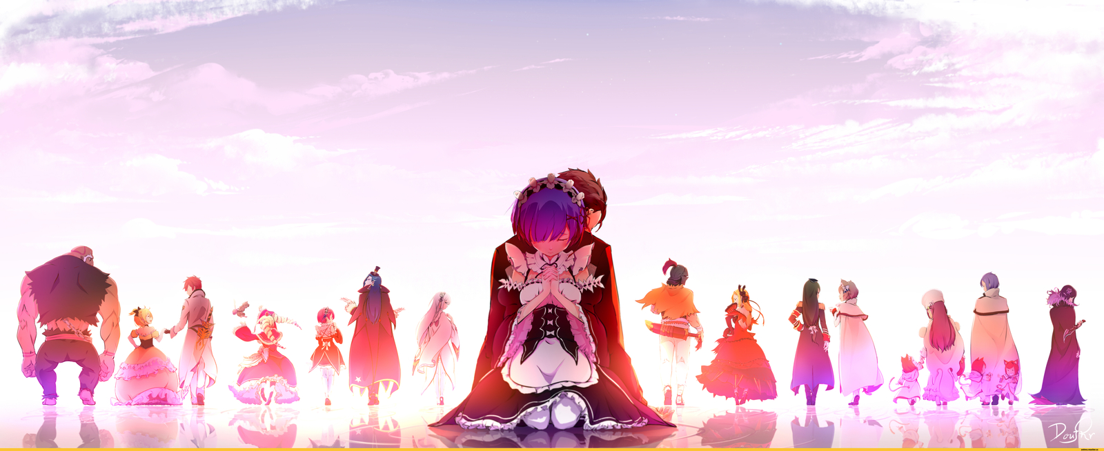 Re:Zero Kara - Re:Zero Kara, All, Персонажи, Anime Art, Аниме