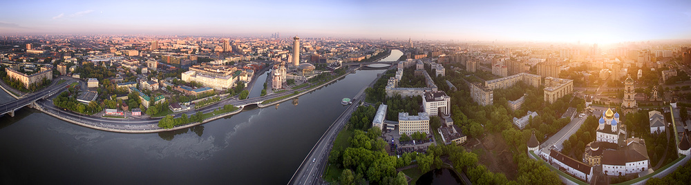 Novospassky Monastery (Moscow) Video at dawn - My, Novospassky Monastery, Monastery, Aerial photography, My, Neborussia, dawn, Moscow, Longpost, Video