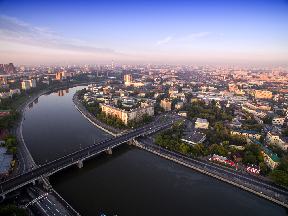 Novospassky Monastery (Moscow) Video at dawn - My, Novospassky Monastery, Monastery, Aerial photography, My, Neborussia, dawn, Moscow, Longpost, Video