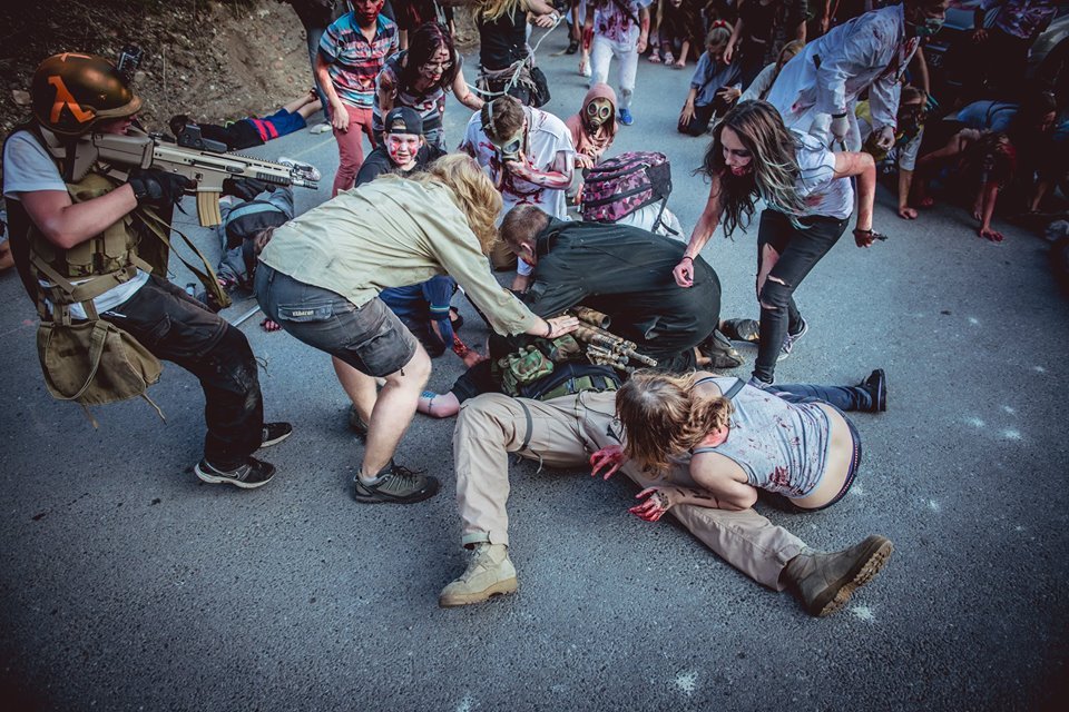 Zombie Walk in Pilsen. - My, Zombiewalk, , Czech, zombie attack, , Longpost