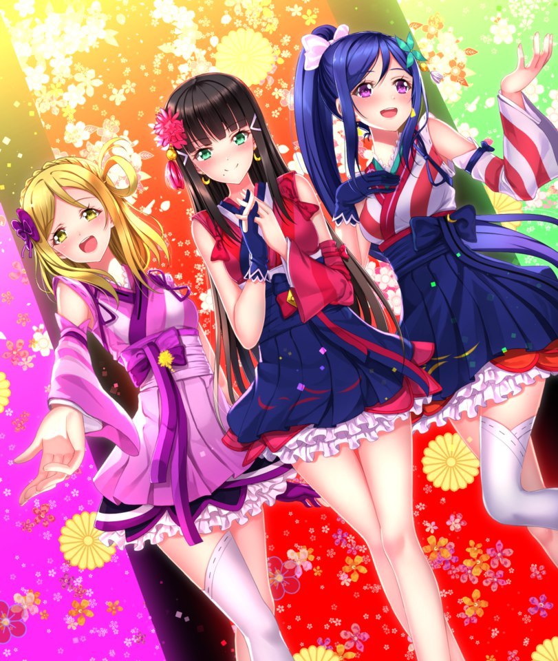 Anime Art - Anime art, Love live! School idol project, Matsuura kanan, Mari Ohara, Kurosawa Dia, Anime