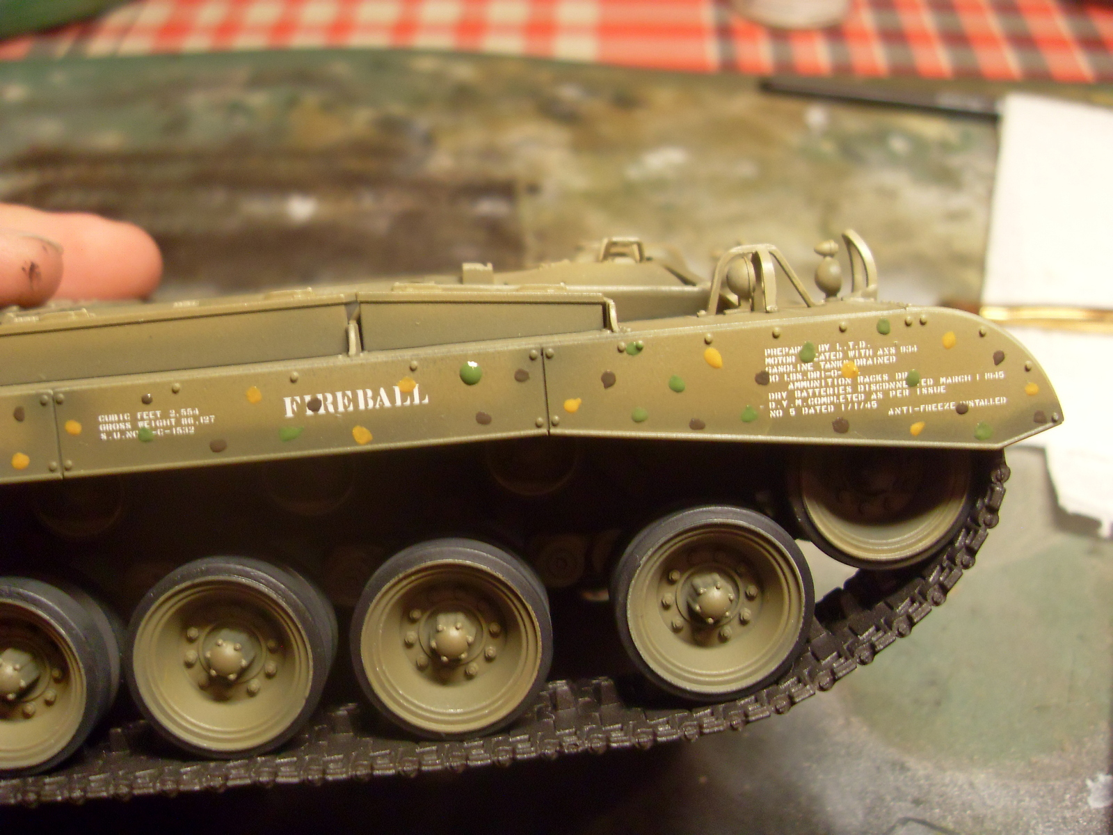 M26 Pershing. Part 3. Toning - My, Tanks, Modeling, Stand modeling, , Longpost