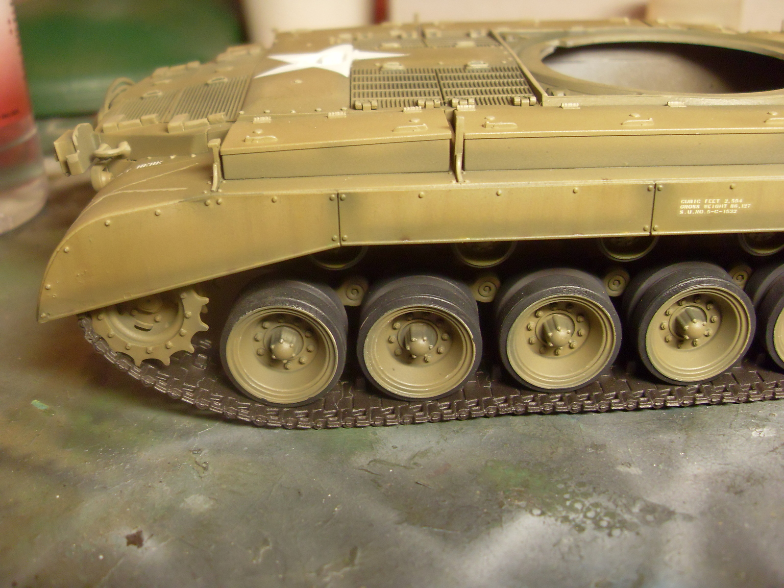 M26 Pershing. Part 3. Toning - My, Tanks, Modeling, Stand modeling, , Longpost