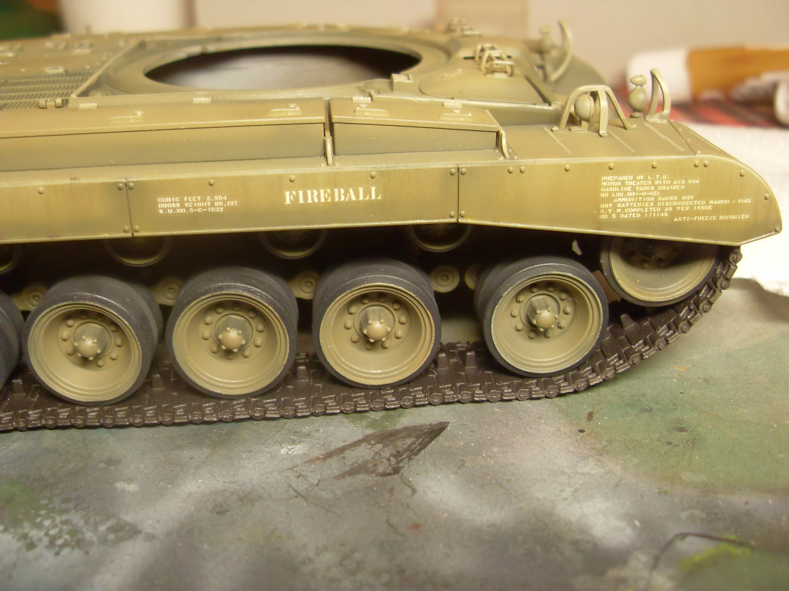 M26 Pershing. Part 3. Toning - My, Tanks, Modeling, Stand modeling, , Longpost