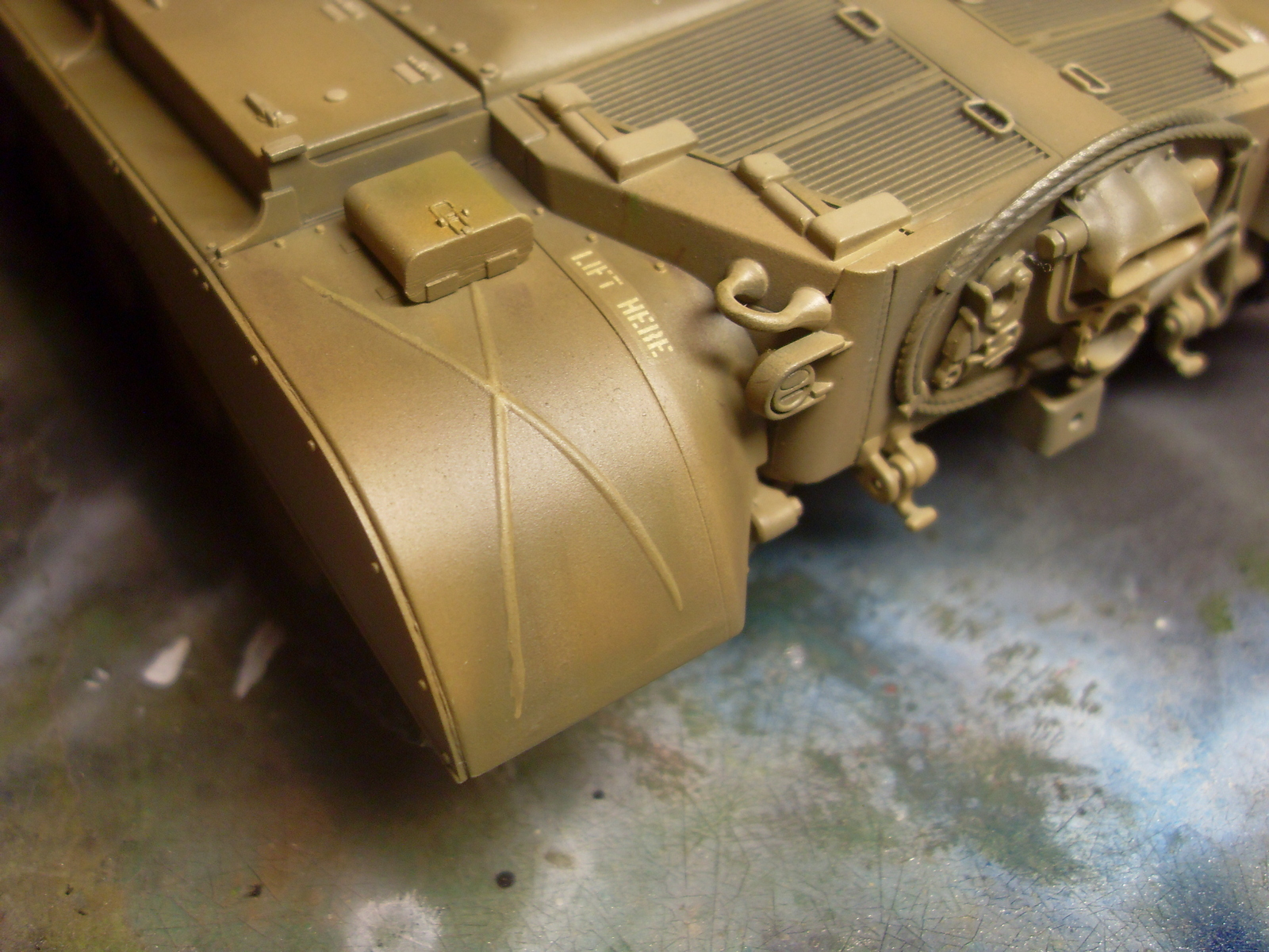 M26 Pershing. Part 3. Toning - My, Tanks, Modeling, Stand modeling, , Longpost